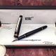 Perfect Replica Montblanc Meisterstuck Rose Gold Clip Black Fountain Pen For Sale (3)_th.jpg